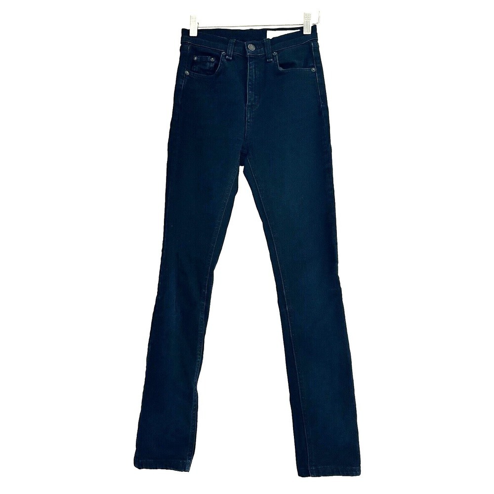 rag & bone Jeans Women's Size 24 Black Coal Justine Skinny Made In USA